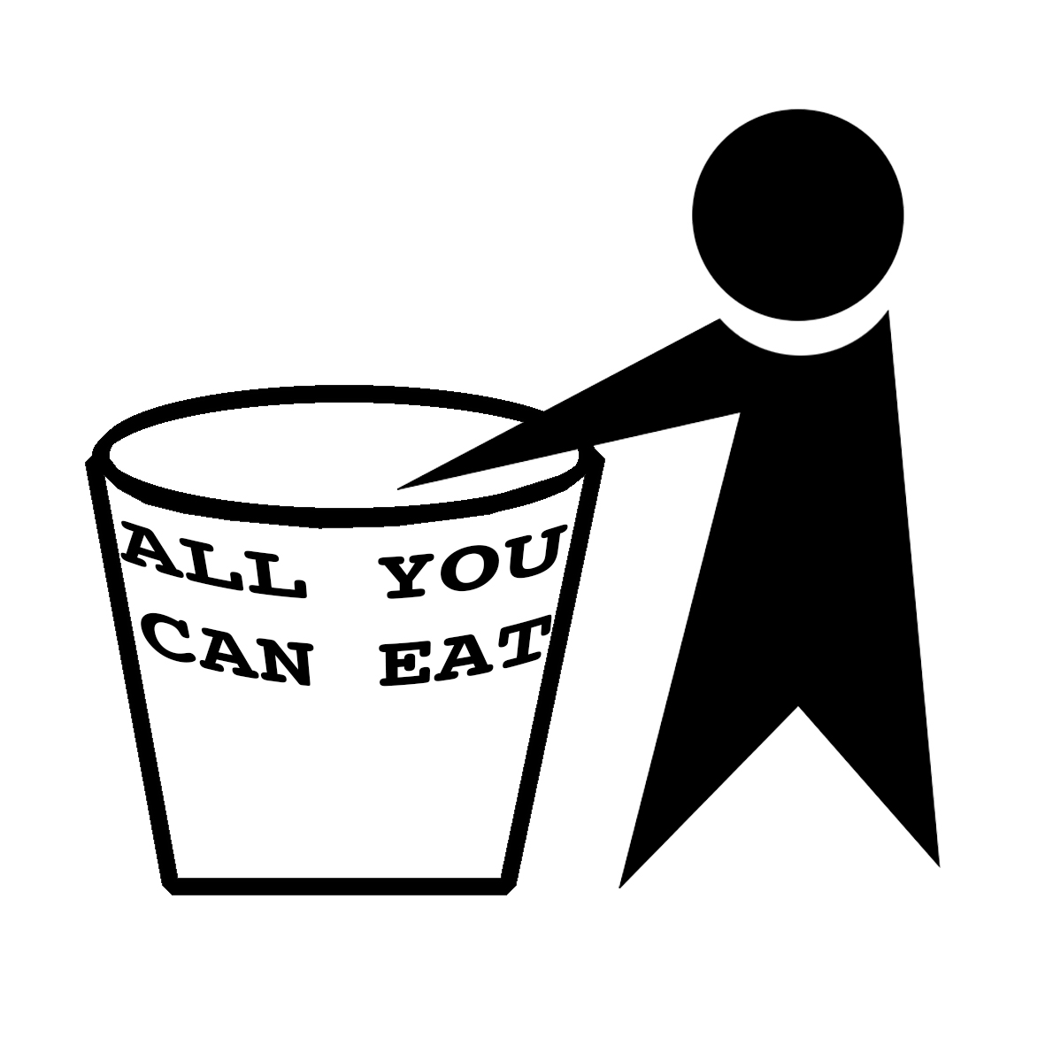 ALL YOU CAN EAT STICKER